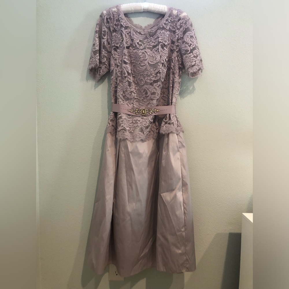 Adrianna Papell Dress in Mauve